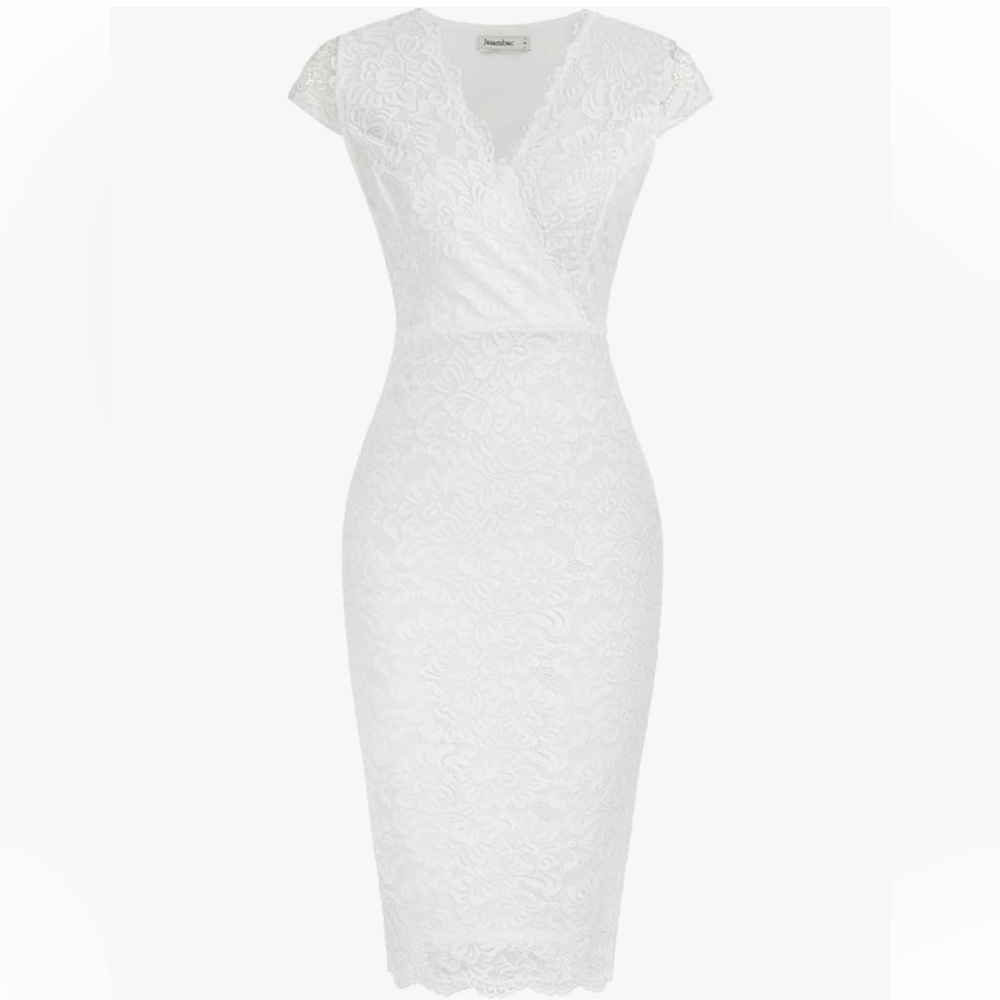 WHITE LACE DRESS